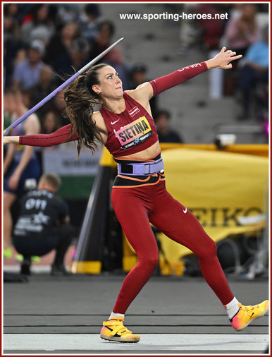 Anete SIETINA - Latvia - Seventh in javelin at 2026 Ultimate Championship.