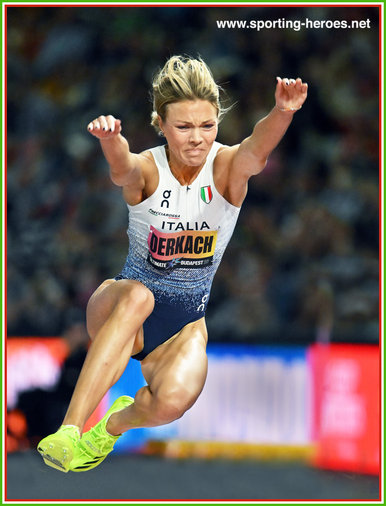 Derkach DARIYA - Italy - European Triple jump win in Birmingham, 6th in Budapest.