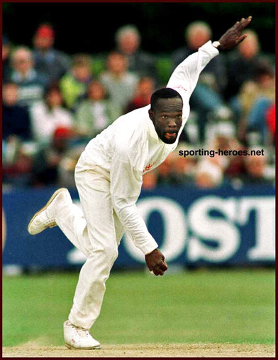 Winston Benjamin - West Indies - International Test cricket Career for England.