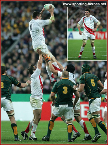 Martin Corry - England - 2007 Rugby Union World Cup Finals.