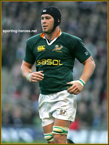 Jacques Cronje - South Africa - International rugby caps for South Africa.