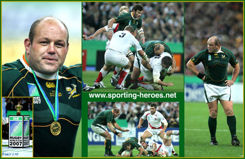 Os DU RANDT - South Africa - 2007 Rugby World Cup