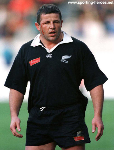 Sean Fitzpatrick - New Zealand - International Caps for the All Blacks.