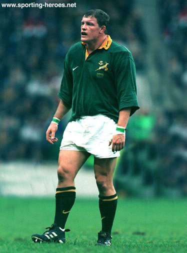 Adrian Garvey - South Africa - International Rugby Union Caps for South Africa.