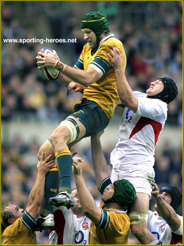 Justin Harrison - Australia - International  Rugby Union Caps for Australia.