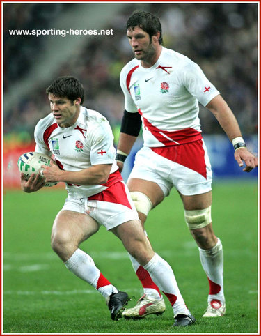 Dan Hipkiss - England - 2007 Rugby World Cup games.