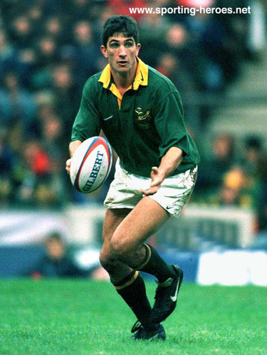 Henry Honiball - South Africa - International Rugby Union Caps for South Africa.