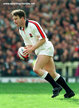 Ian HUNTER - England - Biography of his International rugby career.