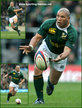Ricky JANUARIE - South Africa - International Rugby Union Caps for South Africa.