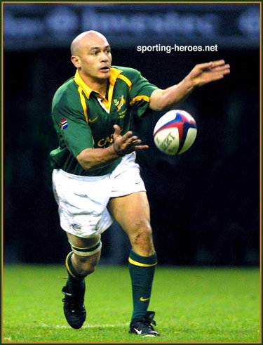 Norman Jordaan - South Africa - International Rugby Union Cap.