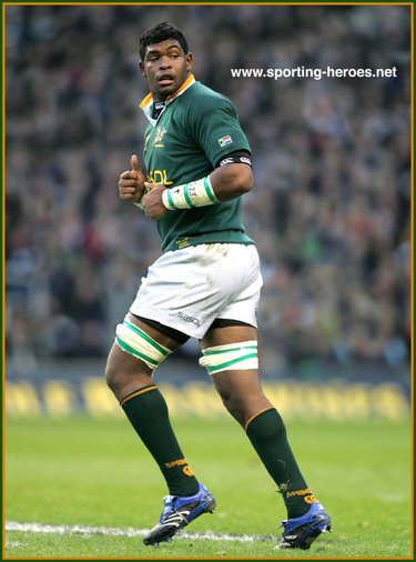 Hilton Lobberts - South Africa - International Rugby Union Caps.