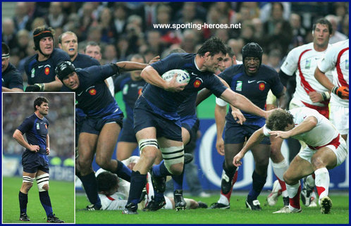 Fabien Pelous - France - Coupe du Monde 2007 Rugby World Cup.