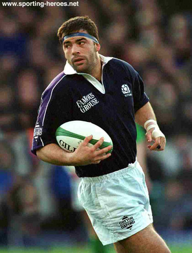 Budge Pountney - Scotland - International Rugby Caps for Scotland.