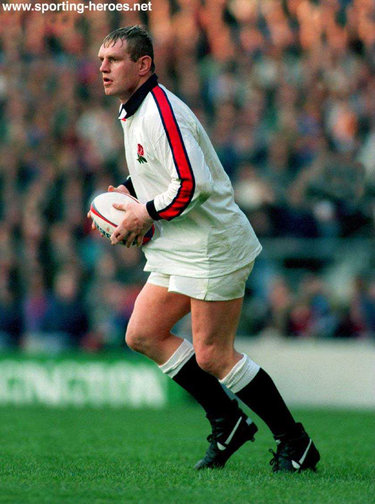 Dean Richards - England - International Rugby Union Caps.