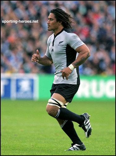 Rodney So'oialo - New Zealand - 2007 Rugby Union World Cup Finals.