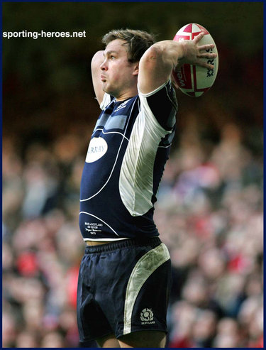 Fergus Thomson - Scotland - International Rugby Caps for Scotland.