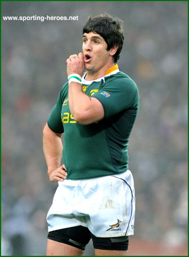Jaque Fourie - South Africa - International Rugby Matches for South Africa.