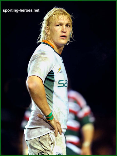 Dewald Potgieter - South Africa - South Africa International rugby union caps.