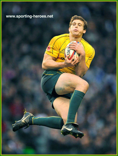 Luke Burgess - Australia - Australian International  Rugby Union Caps.