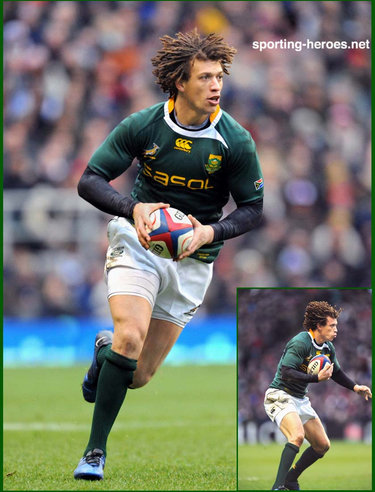 Zane Kirchner - South Africa - International rugby caps.