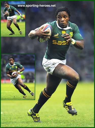 Lwazi Mvovo - South Africa - International Rugby Union Caps.