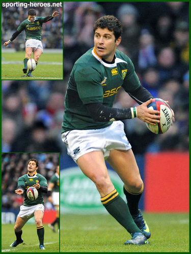 Morne Steyn - South Africa - International Rugby Union Caps.