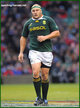 CJ VAN DER LINDE - South Africa - International  Rugby Union Caps.