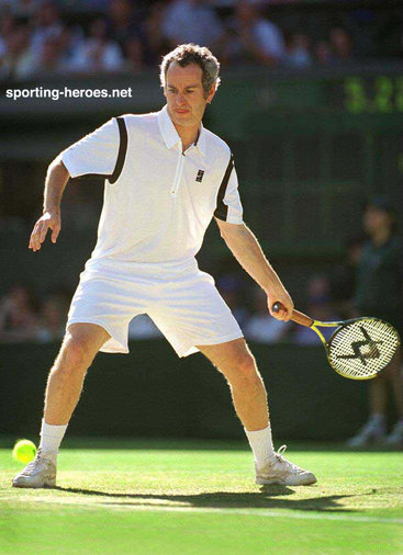 John McEnroe - U.S.A. - 1999. Partners Graf in Wimbledon doubles