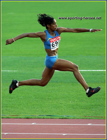 Yamile Aldama - Sudan - 4th. in the Triple Jump at the 2005 World Championships.