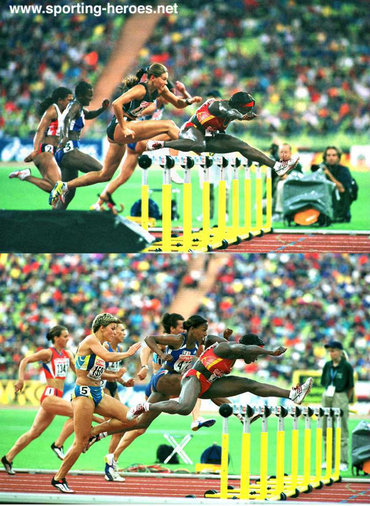 Glory Alozie - Spain - Gold at the 2002 European Championships.