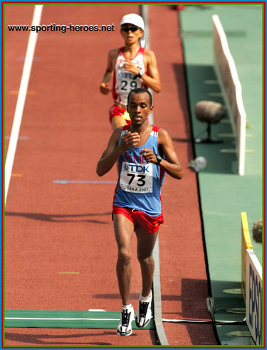 Yared Asmerom - Eritrea - 4th in the Marathon at the 2007 World Championships.