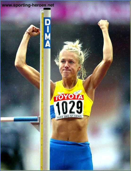 Kajsa BERGQVIST 2003 World Championship High Jump Bronze Sweden