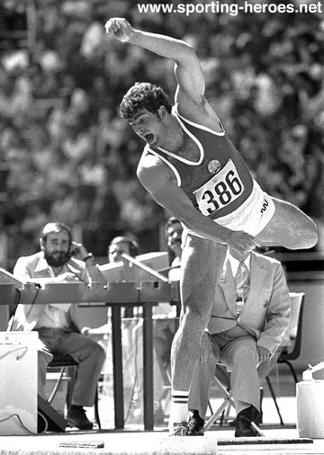 Udo Beyer - East Germany - Olympic Games & European Shot Put champion.