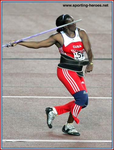 Sonia Bisset - Cuba - World Championships javelin finalist many times.