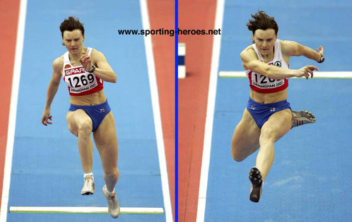 Olesya Bufalova - Russia - 2007 & 2011 European Indoors Triple Jump silver medals.