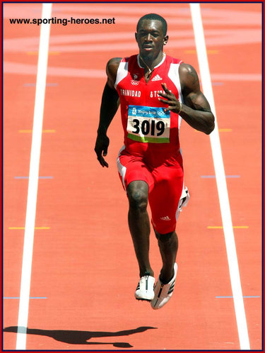 Marc Burns - Trinidad & Tobago - Olympic Games 4x100m silver & 100m finalist.