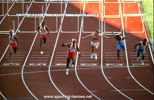 Tonie Campbell - U.S.A. - 110mH bronze at 1988 Olympic Games.