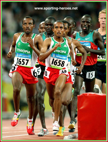 Abreham Cherkos - Ethiopia - 5th in the 5000m at the 2008 Olympic Games