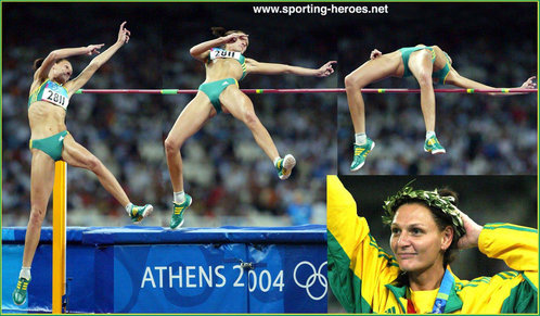 Hestrie Cloete - South Africa - 2004 Olympic Games High Jump silver medal.