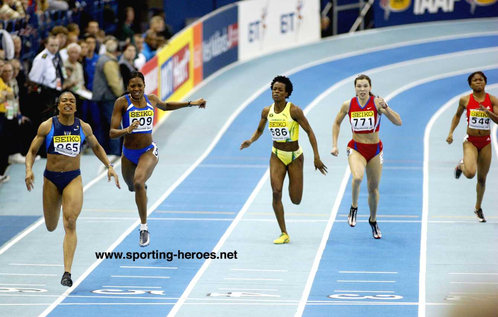 Michelle Collins - U.S.A. - 2003 World Indoors Gold 200m medal.