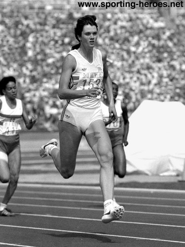 Kathy Cook - Great Britain & N.I. - 400m & 4x100m bronzes at 1984 Olympic Games.