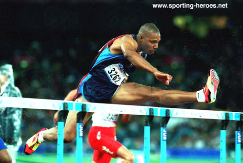 Mark Crear - U.S.A. - Double Olympic medalist in 110m Hurdles.