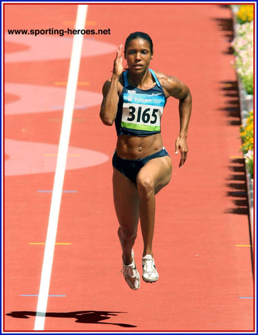 Torri Edwards - U.S.A. - 2008 Olympic Games 100m finalist.