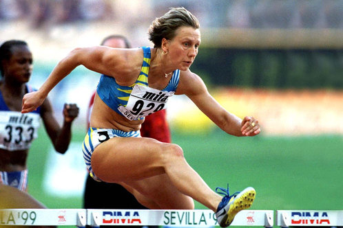 Ludmila Engquist - Sweden - 100m Hurdles Gold at 1997 World Championships.