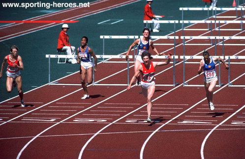 Monique Ewanje-Epee - France - 1990 European 100m Hurdles Champion.