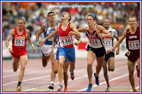 David Fiegen - Luxembourg - 2006 European Championships 800m silver medal