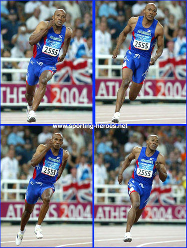 Frankie Fredericks - Namibia - Fourth in the 200m at farewell 2004 Olympic Games.