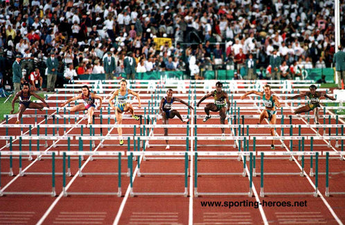 Michelle Freeman - Jamaica - Championship Record 1993-1997 (100m Hurdles)
