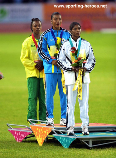 Sevatheda Fynes - Bahamas - 4x100m Gold & 100m bronze at 2002 Commonwealth Games.