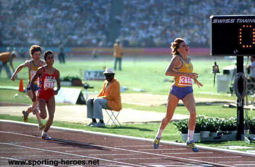 Kim Gallagher - U.S.A. - 800m silver at 1984 Olympic Games.